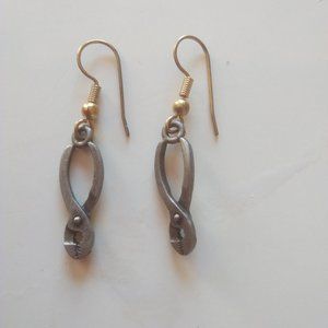 Silver Pliers Earrings